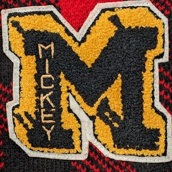 Disney x Forever 21 Mickey Mouse 90th Anniversary Buffalo Plaid Cardigan Size M - Picture 4 of 9